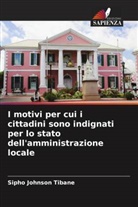Sipho Johnson Tibane - I motivi per cui i cittadini sono indignati per lo stato dell'amministrazione locale