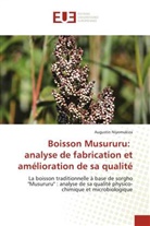 Augustin Niyomukiza - Boisson Musururu: analyse de fabrication et amélioration de sa qualité