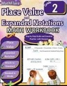 Mathflare Publishing - Place Value and Expanded Notations Math Workbook 2nd Grade