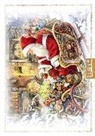 Doppelkarte. Lisi Classic / Weihnachtsmann / Blanko / Quer