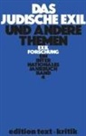 et al., Thomas Koebner - Das jüdische Exil und andere Themen