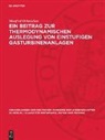 Manfred Oehmichen - Ein Beitrag zur thermodynamischen Auslegung von einstufigen Gasturbinenanlagen