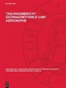 Degruyter - Tagungsbericht Geomagnetismus und Aeronomie