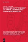 Gerhard Lehmann - Ein Reinschriftfragment zu Kants Abhandlung vom ewigen Frieden