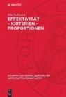 Rita Schöneck - Effektivität - Kriterien - Proportionen