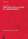 Hans Eggers - Zwei Psalter aus dem 14. Jahrhundert