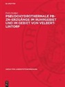 Erich Seeliger - Pseudohydrothermale Pb-Zn-Erzgänge im Ruhrgebiet und im Gebiet von Velbert-Lintorf