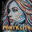 Monsoon Publishing - Mosaic Portraits Coloring Book for Adults