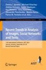 Dmitry I. Ignatov, Michael Khachay, Andrey Kutuzov, Panos M. Pardalos, Habet Madoyan, Ilya Makarov... - Recent Trends in Analysis of Images, Social Networks and Texts