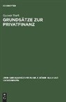 Gunnar Stark - Grunds&auml;tze zur Privatfinanz