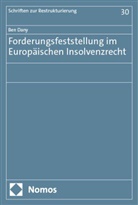 Ben Dany - Forderungsfeststellung im Europäischen Insolvenzrecht