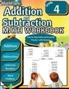 Mathflare Publishing - Addition and Subtraction Math Workbook 4th Grade