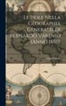 Luigi Hugues - Le Isole Nella Geographia Generalis Di Bernardo Varenio (Anno 1650)