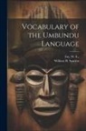 William H. Sanders, W. E. Joint Author Fay - Vocabulary of the Umbundu Language