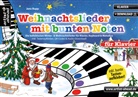 Jens Rupp - Weihnachtslieder mit bunten Noten für Klavier