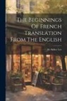Sidney Lee - The Beginnings Of French Translation From The English