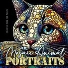 Monsoon Publishing - Mosaic Animal Portraits Coloring Book for Adults