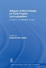 Roderick McConchie - Ashgate Critical Essays on Early English Lexicographers