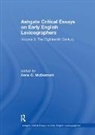 Anne C. McDermott, McDermott Anne C. - Ashgate Critical Essays on Early English Lexicographers