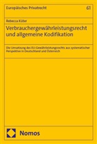 Rebecca Küter - Verbrauchergewährleistungsrecht und allgemeine Kodifikation
