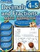 Mathflare Publishing - Decimals and Fractions Math Workbook 4th and 5th Grade