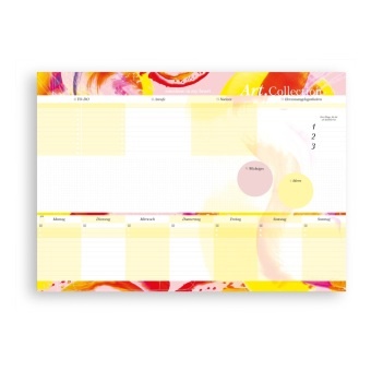 Lisa Wirth - Schreibtischunterlage aus Papier DIN A2| 50 Blatt zum Abreißen aus der Art.Collection von Stay Inspired