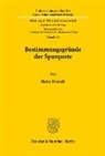 Heinz Frietsch - Bestimmungsgründe der Sparquote.