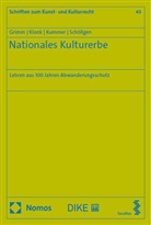 Dieter Grimm, Charlotte Klonk, Nina Kathal Kummer, Nina Kathalin Kummer, Theodor Schöllgen - Nationales Kulturerbe