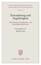 Matthias Friehe - Zuwanderung und Zugehörigkeit