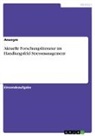 Anonym, Anonymous - Aktuelle Forschungsliteratur im Handlungsfeld Stressmanagement