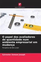 Sylvester Sonson Joseph - O papel dos avaliadores de quantidade num ambiente empresarial em mudança