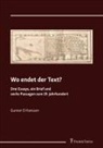 Gunnar D Hansson - Wo endet der Text?