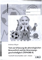Andreas Mayer - Test zur Erfassung der phonologischen Bewusstheit und der Benennungsgeschwindigkeit (TEPHOBE-R)
