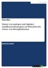 Imra Alev - Einsatz von analogen und digitalen Gamification-Konzepten zur Motivation der Nutzer von Ideenplattformen