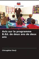 Chiragbhai Darji - Avis sur le programme B.Ed. de deux ans de deux ans