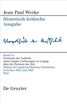 Florian Bambeck - Jean Paul: Werke - Band V,4: Vorschule der Aesthetik