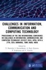 V. (K.s.r. College of Engineering Sharmila, S. Kannadhasan, A. Rajiv Kannan, V. Sharmila, P. Sivakumar, Sivakumar P.... - Challenges in Information, Communication and Computing Technology