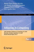 Jose Aguilar, Luz Ángela Aristizábal-Quintero, Luz Ángela Aristizábal-Quintero, Néstor Darío Duque-Méndez, Mauricio Orozco-Alzate, Orozco-Alzate et - Advances in Computing