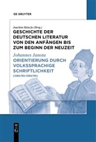 Johannes Janota, Joachim Heinzle - Geschichte der deutschen Literatur von den Anfängen bis zum Beginn der Neuzeit. Vom späten Mittelalter zum Beginn der Neuzeit - Band III. Teil 1: Orientierung durch volkssprachige Schriftlichkeit