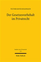 Victor David Jouannaud - Der Gesetzesvorbehalt im Privatrecht