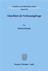 Michael Kloepfer - Gleichheit als Verfassungsfrage.