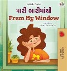 Kidkiddos Books, Rayne Coshav - From My Window (Gujarati English Bilingual Kids Book)