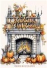 Monsoon Publishing - Autumn Fireplaces Coloring Book for Adults