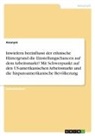 Anonym, Anonymous - Inwiefern beeinflusst der ethnische Hintergrund die Einstellungschancen auf dem Arbeitsmarkt? Mit Schwerpunkt auf den US-amerikanischen Arbeitsmarkt und die hispanoamerikanische Bevölkerung