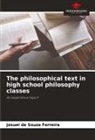 Josuel de Souza Ferreira - The philosophical text in high school philosophy classes