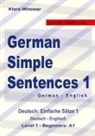 Klara Wimmer - German Simple Sentences 1, German - English, Level 1 - Beginners A1