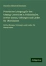 Christian Heinrich Hohmann - Praktischer Lehrgang für den Gesang-Unterricht in Volksschulen. Dritter Kursus, Uebungen und Lieder für Oberklassen