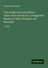 Franz Steindachner - Über einige neue und seltene Fisch-Arten aus den k.k. zoologischen Museen zu Wien, Stuttgart und Warschau
