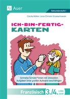 Lena-Christin Grzelachowski, Cäcilia Müller - Ich-bin-fertig-Karten Französisch Lernjahr 3-4