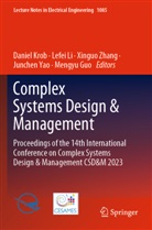 Mengyu Guo, Daniel Krob, Lefei Li, Junchen Yao, Xinguo Zhang, Xinguo Zhang et al - Complex Systems Design & Management